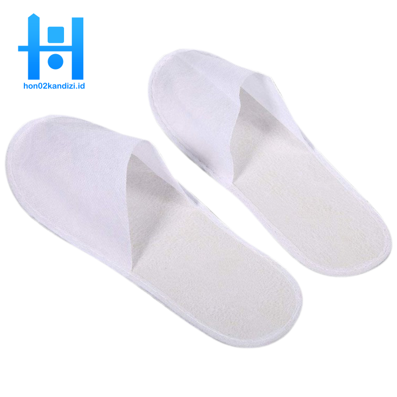 white spa slippers