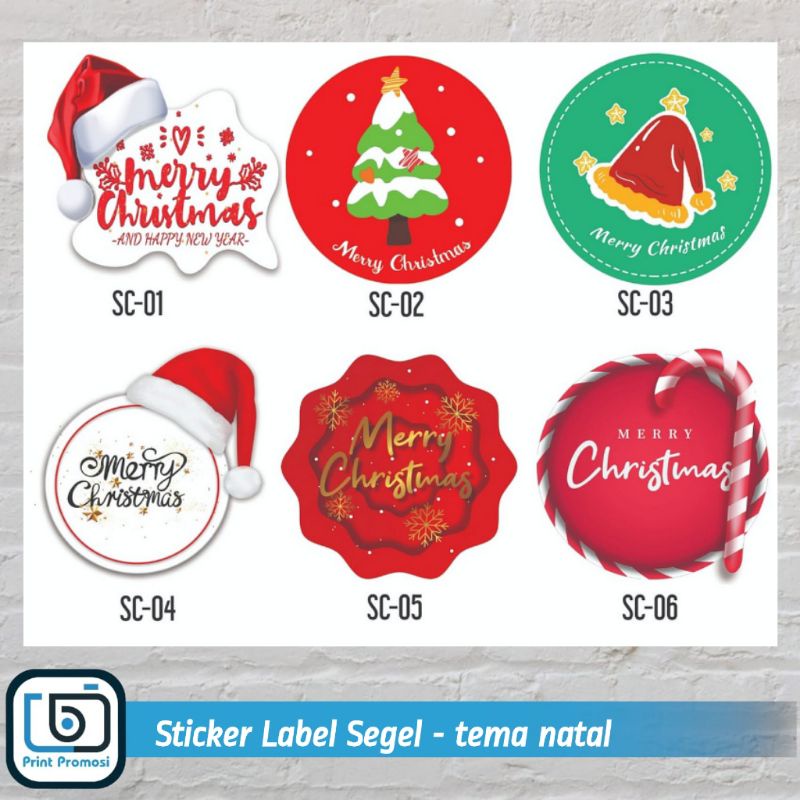 

Sticker Label Natal | Label Kemasan Natal | Tempelan Kue Natal | Toples Natal | Cetak Stiker Natal