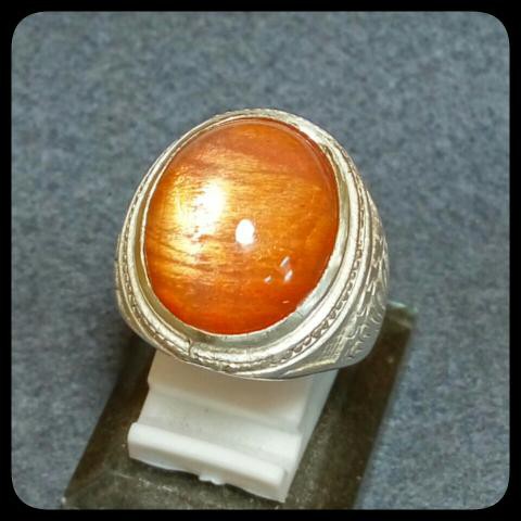 CINCIN BATU AKIK PERMATA SUN STONE, BIDURI SURYA KILAU MANTAP HIGH QUALITY