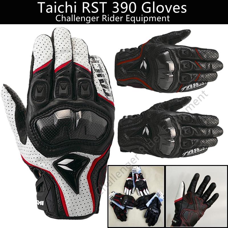 Taichi Sarung Tangan Motor RST 390 Motor Full Finger Gloves Kulit Bahan Serat Karbon Dukung COD