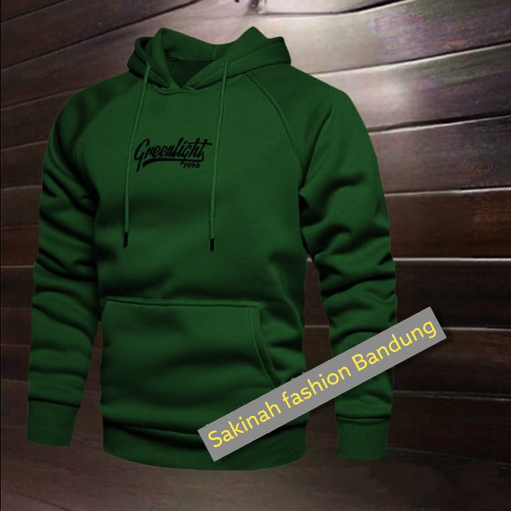 SWEATER HOODIE GREENLIGHT TERLARIS,SWETER PRIA TERLARIS HOODIE GREENLIGHT BIG SIZE PRMIUM JUMBO M-XXXL