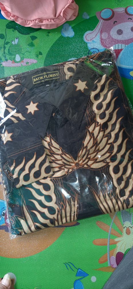 Batik Solo Wirabumi Sogan Panjang Kemeja Pria Slimfit Katun Primisima Full Furing