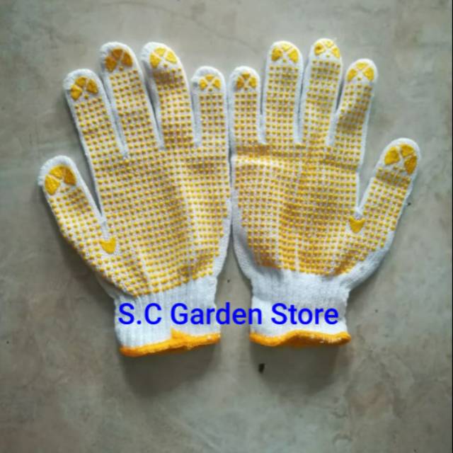 SARUNG TANGAN KAIN / RAJUT BINTIK-BINTIK