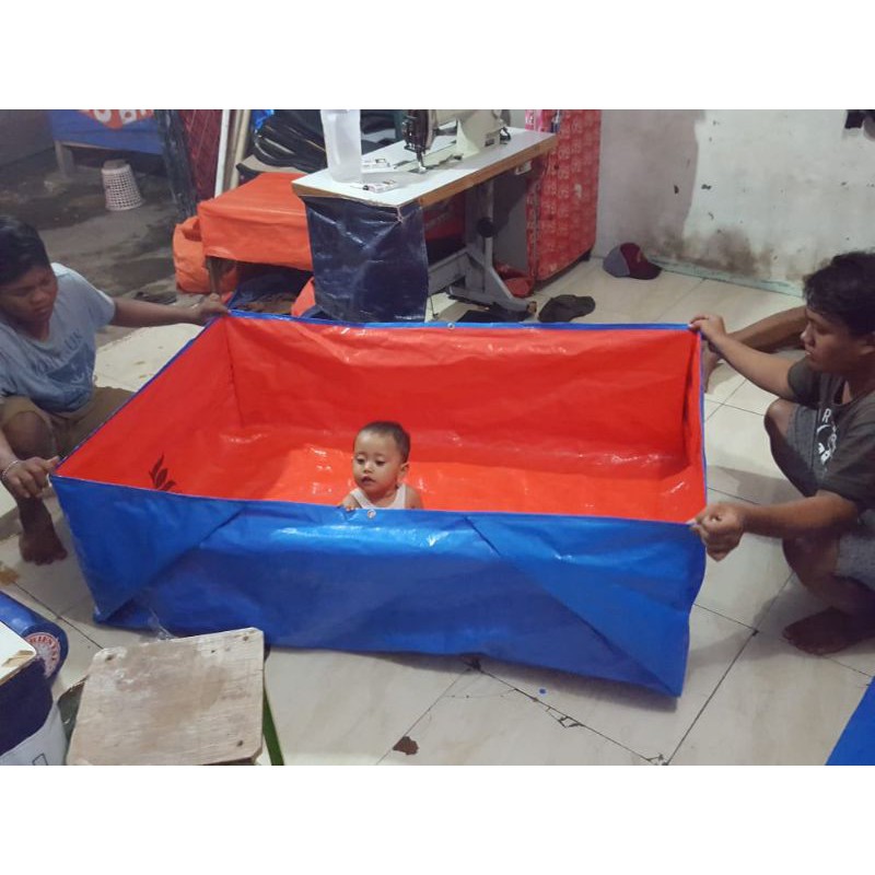 TERPAL KOLAM IKAN TYPE A5 UKURAN (150×100×50)