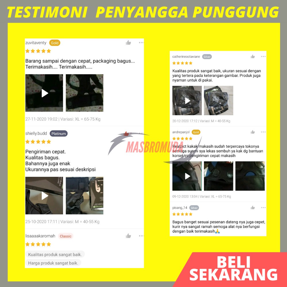 Alat Pelurus Punggung Agar Tidak Bungkuk Korset Penyangga Penegak Punggung Bungkuk Power Magnetik