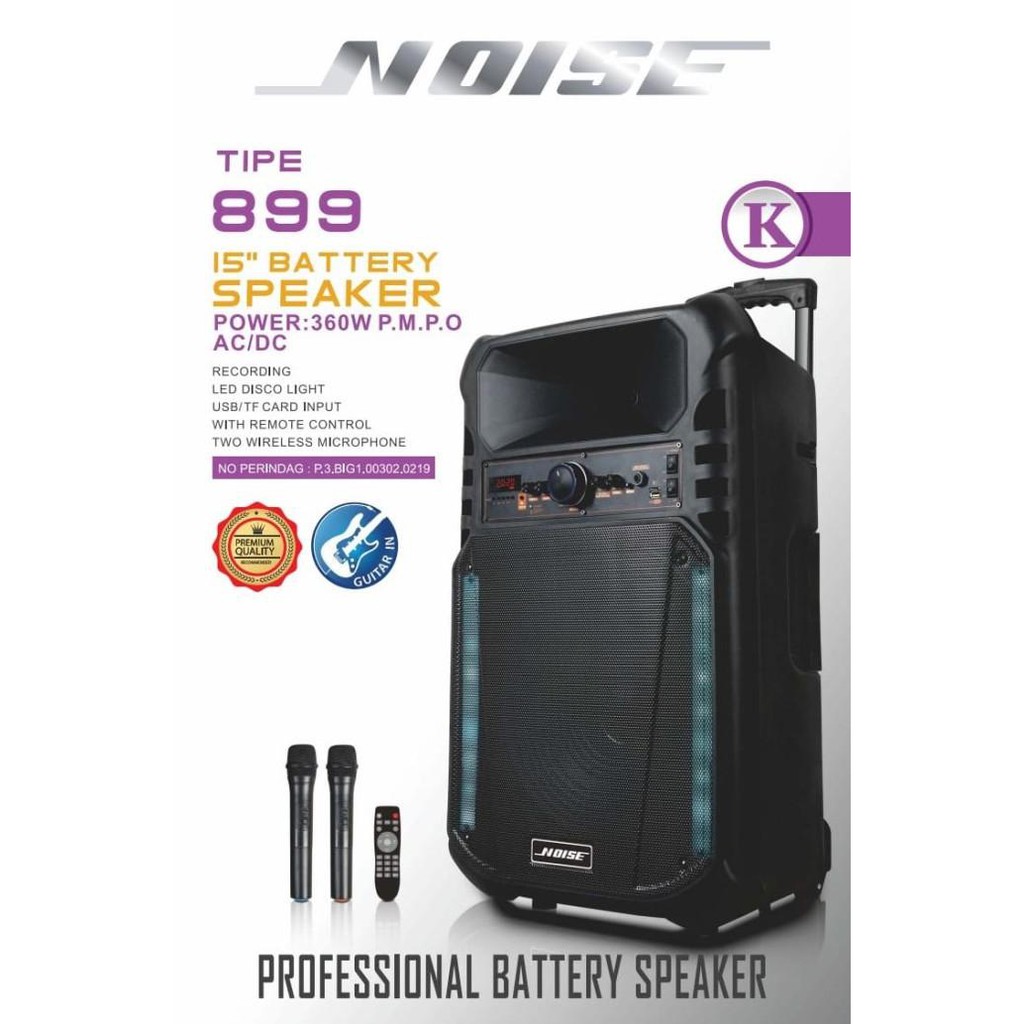 Speaker Aktif 15 Inch Noise 899 K Speaker Portable Noise 899K Ppr8Cfio3N