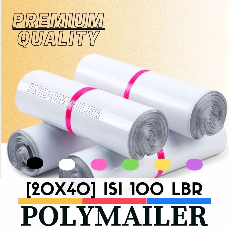 [20x40] 100 LBR PLASTIK POLYMAILER OLSHOP / PLASTIC PACKING ONLINE SHOP