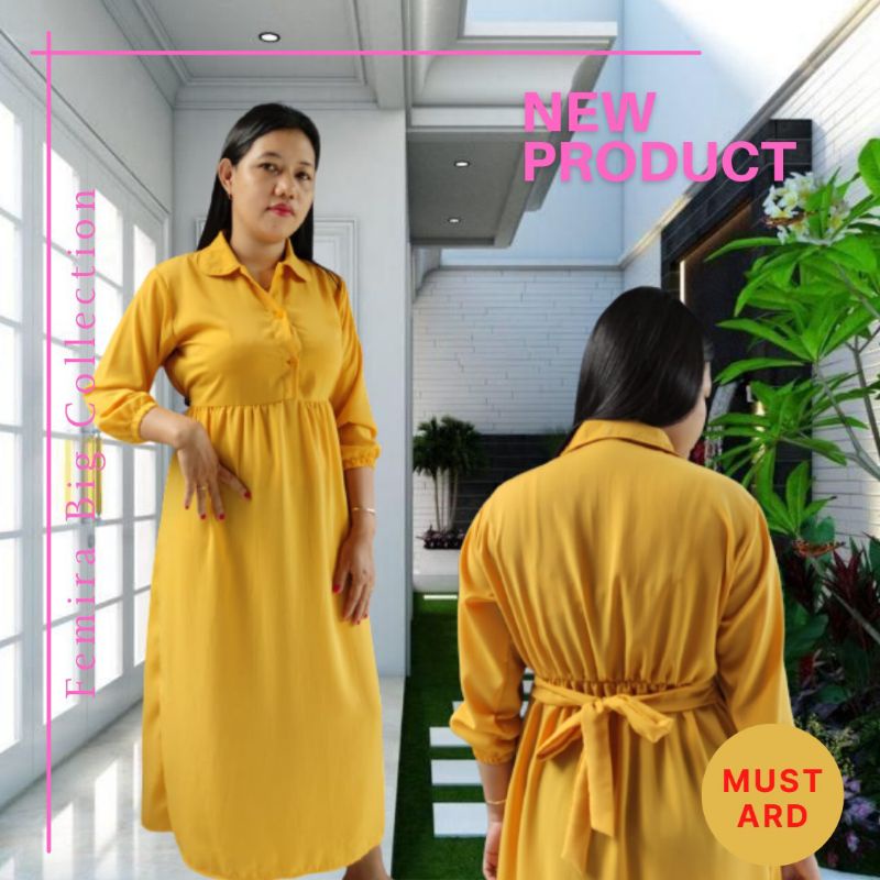 ELMIRA DRESS-ATASAN WANITA BIG SIZE COLLECTION