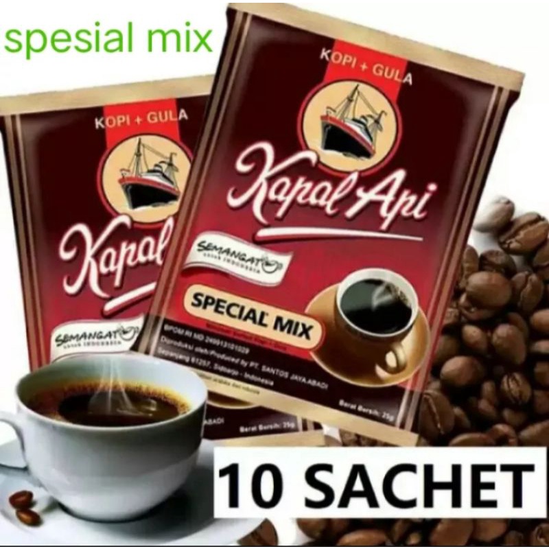 

kopi kapal api special mix + gula