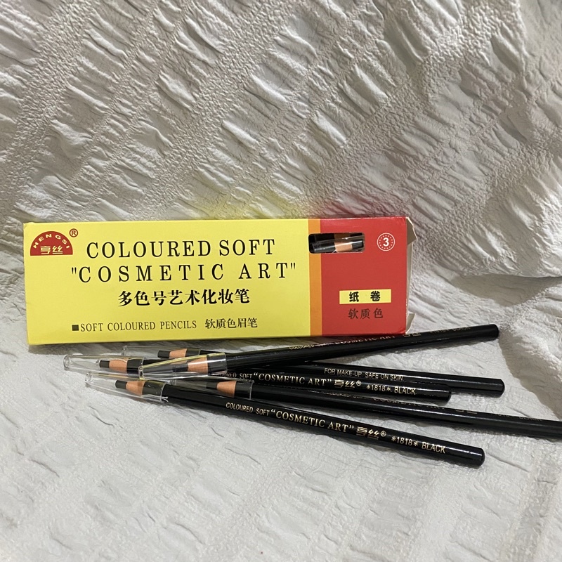 [BLACK ONLY] pesil alis tarik benang tahan air / pencil waterproof / pensil sulam alis tarik benang 