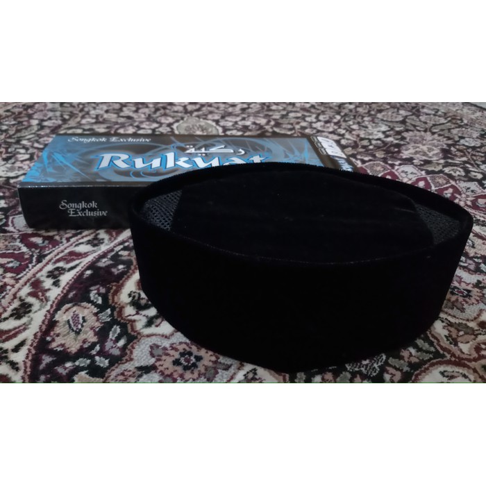 Peci Hitam Polos Peci Dewasa perlengkapan Sholat /idul fitri - Hitam