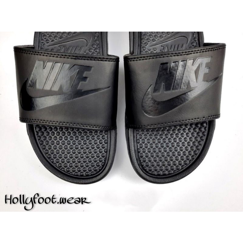 SANDAL SLIDE NIKE BENNASI BLACK / SANDAL SLOP NIKE BENNASI HITAM GRADE A-4