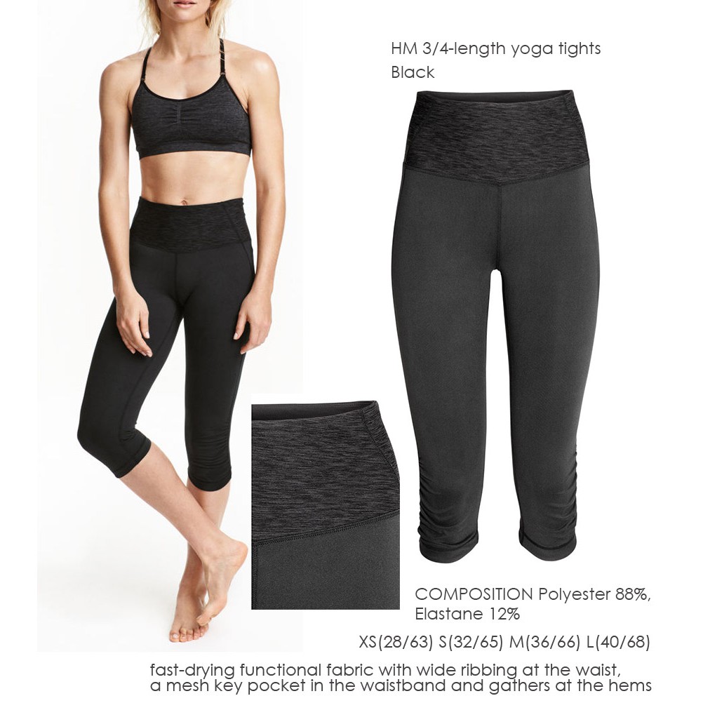 h&m yoga tights