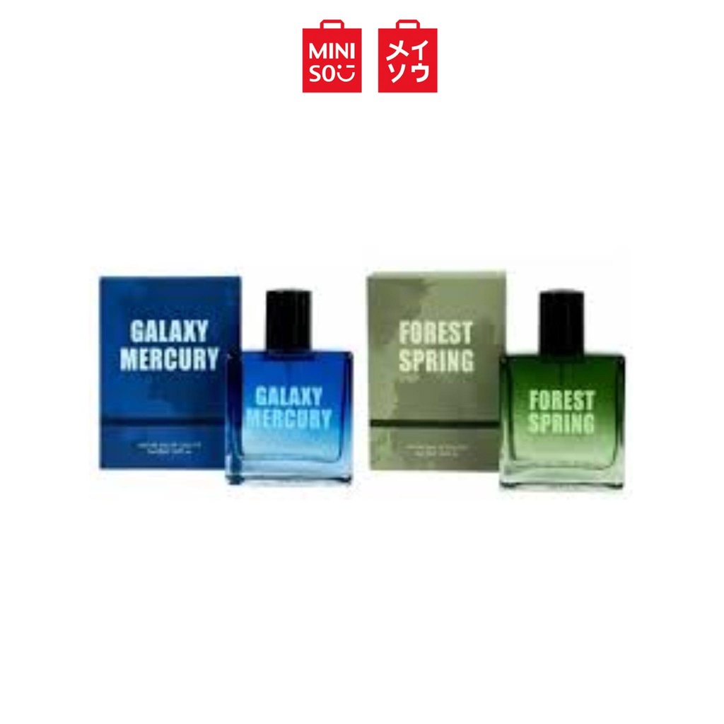 COD Denpasar Miniso Parfum Pria Mens Perfume Nature Eau De Toilette Galaxy Mercury Forest Spring