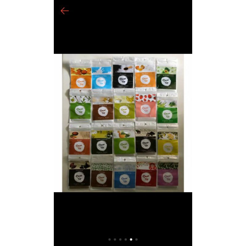 [BPOM] Dear up masker organik mini 20 varian