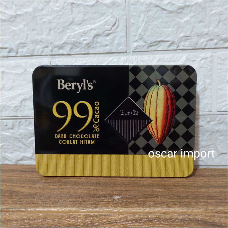 Jual Beryl's 99 Dark Chocolate kemasan kaleng Premium coklat hitam