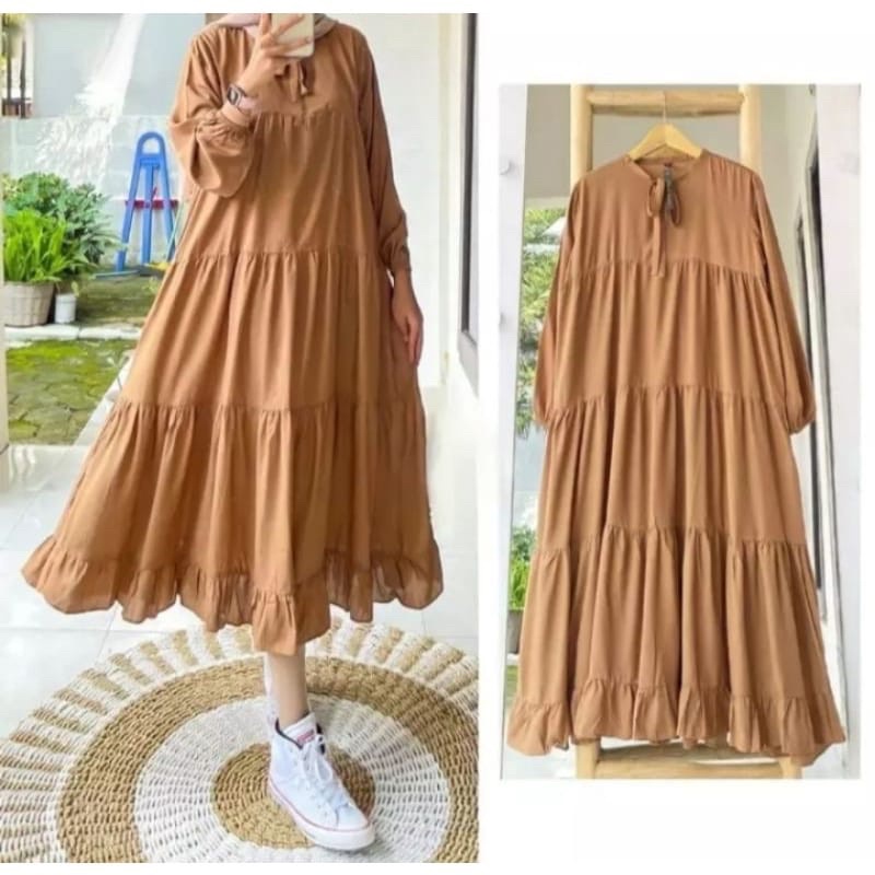 DRESS MIDI/FASHION MUSLIM/RAYON