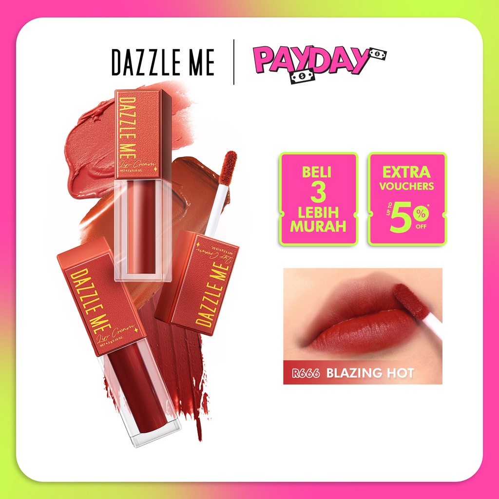 ⭐️ Beauty Expert ⭐️ DAZZLE ME Mousse Lip Cream | Silky Lipstik Moisturizing Lip Care Reduce Lip Wrinkles BPOM