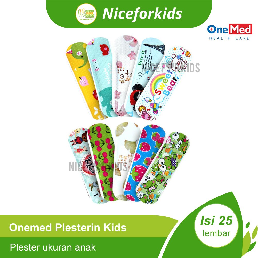 Onemed Plesterin Kids Perban Motif Lucu / Plester Luka untuk Anak