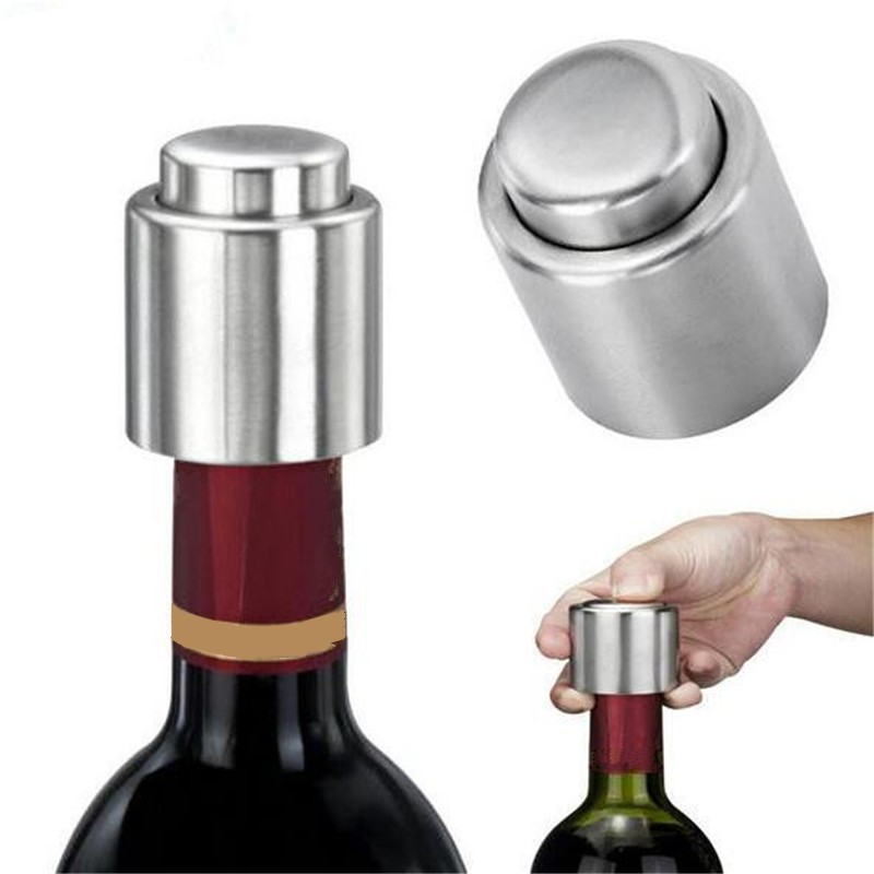 Tutup Botol Wine OMHZOCSV Vacuum Sealed - Silver