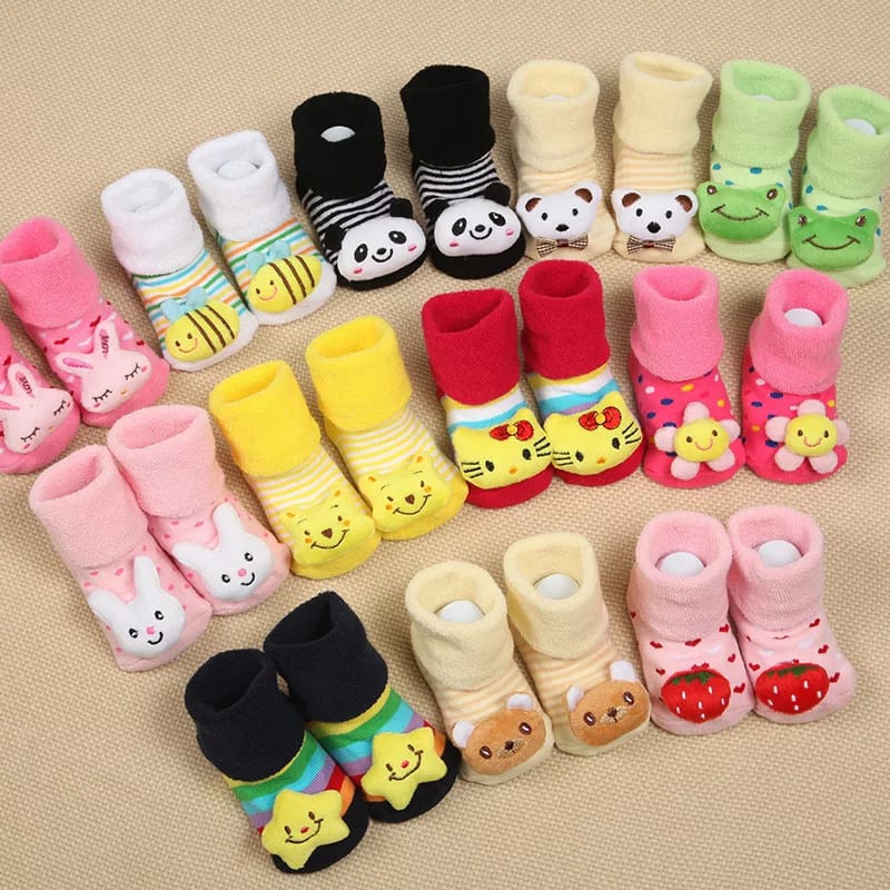 Kaos Kaki Boneka 3D Anak Bayi | Kaos Kaki Anti Slip Bayi