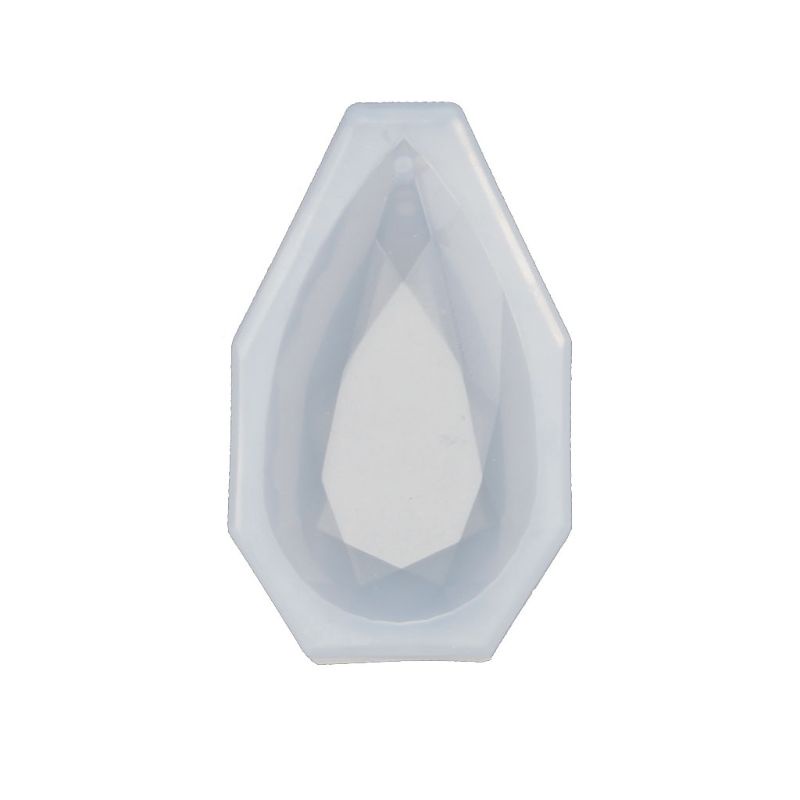 SIY  Faceted Teardrop Pendant Silicone Resin Mold Jewelry Making DIY Craft Tools