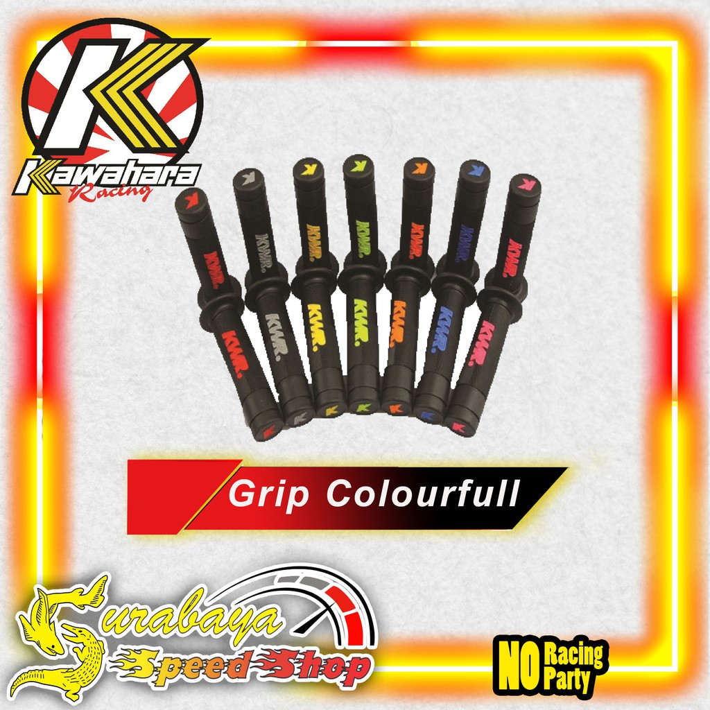 Kawahara Racing Hand Grip Handgrip Hanfat Rubber Karet Colorfull Universal Original 100%