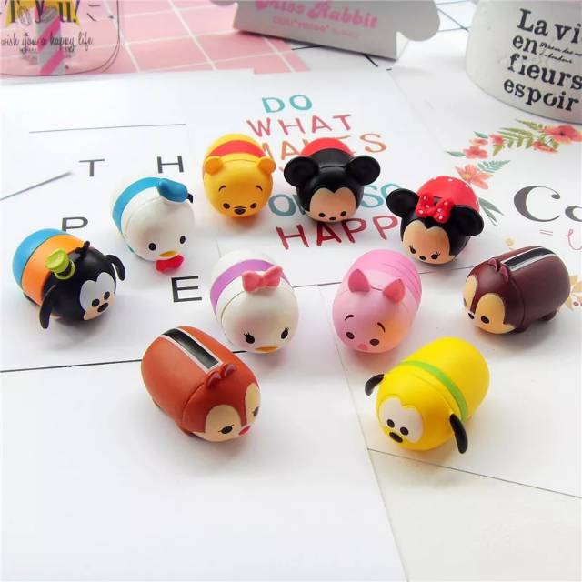 MOMBABY1 Figure Tsum tsum 1 set isi 10 pcs atau Topper Kue Tsum Tsum atau Hiasan Kue Tsum Tsum