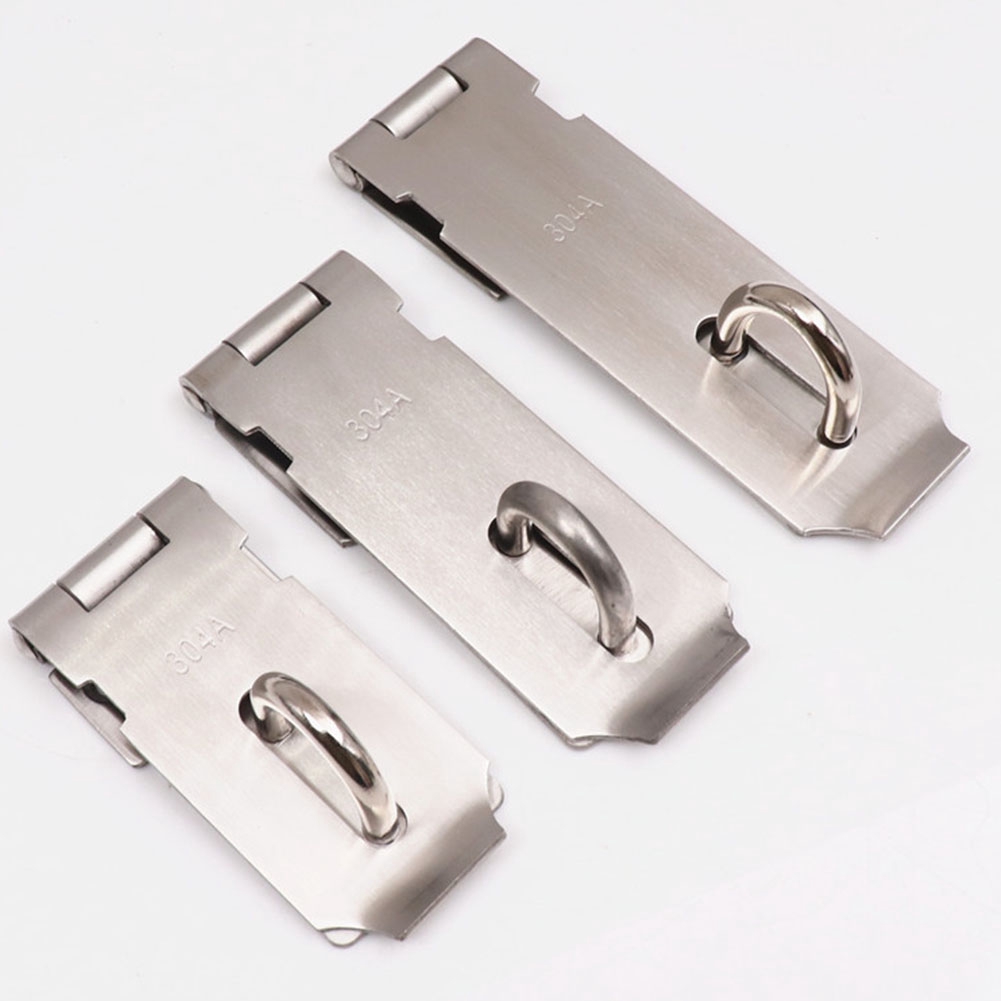 Padlock Clasp Hasp Staple Shed Latch Stainless Steel Gate Cabinet