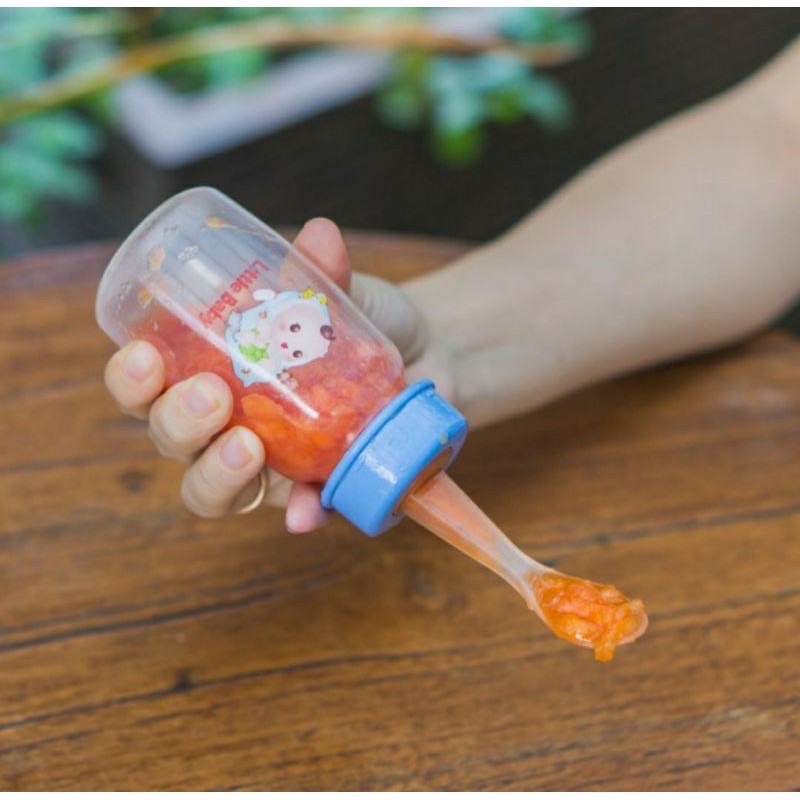 Little Baby Botol Sendok 120ml MPASI Bayi Bottle Spoon Makanan Bayi