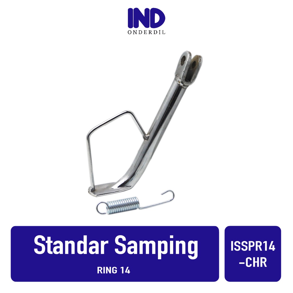 Standar-Standart-Standard-Setandar-Jagang Samping-Pinggir-1 Motor Warna Chrome Untuk Ring 14