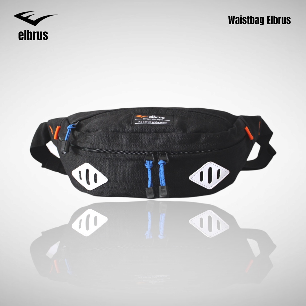 Tas Pinggang Pria Elbrus Termurah Warna Hitam - Waistbag Slingbag Pria Elbrus