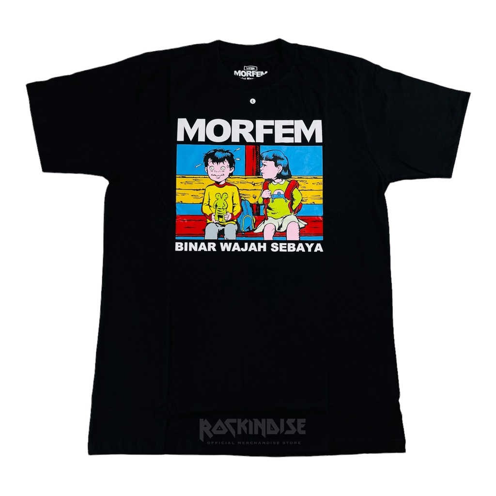 Tshirt Morfem - Binar Wajah Sebaya III Hitam | Kaos Band Original