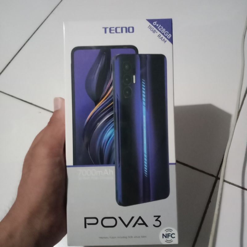 Tecno pova 3 6/128  led gaming edition garansi resmi