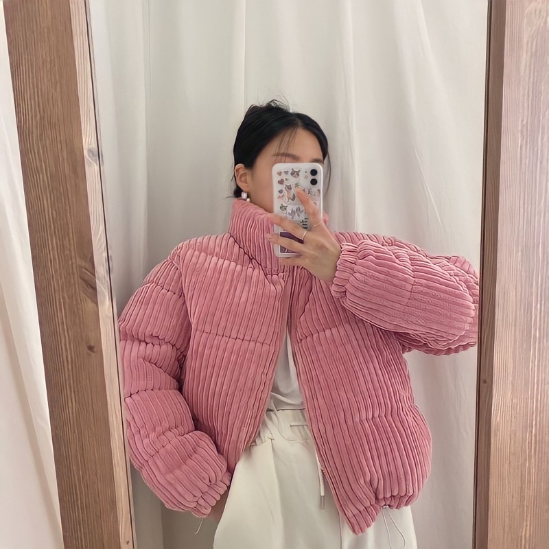 Coat winter wanita jaket musim dingin Anna jacket hangat gunung mantel corduroy woman import korea b