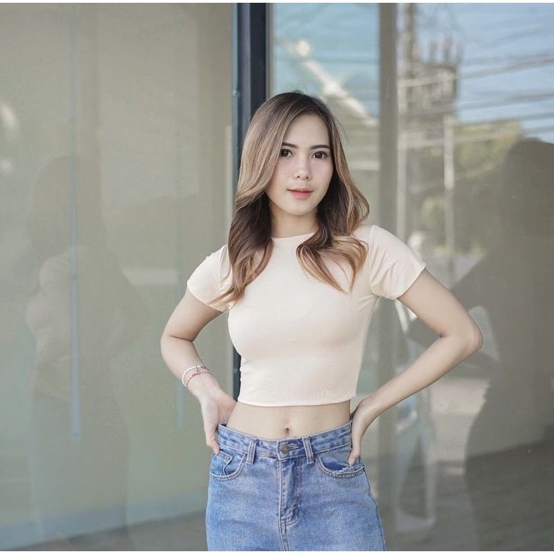 Crop Top Jersey Double Layer