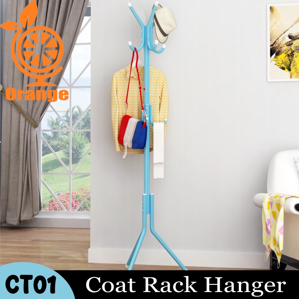 Hanger Multifunction Standing Hanger Besi Stainless , Irit Tempat, Modern Gantungan Berdiri - WORLDDEKOR