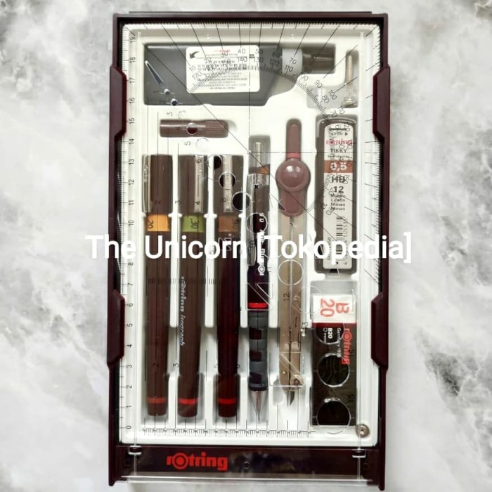 

(TERLARIS) Rotring Isograph Set/ College Set 0.2/0.3/0.5 MM