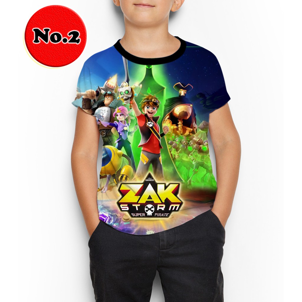 KAOS ZAK STORM 2 SERIAL TV KARTUN ANAK BAJU ANAK