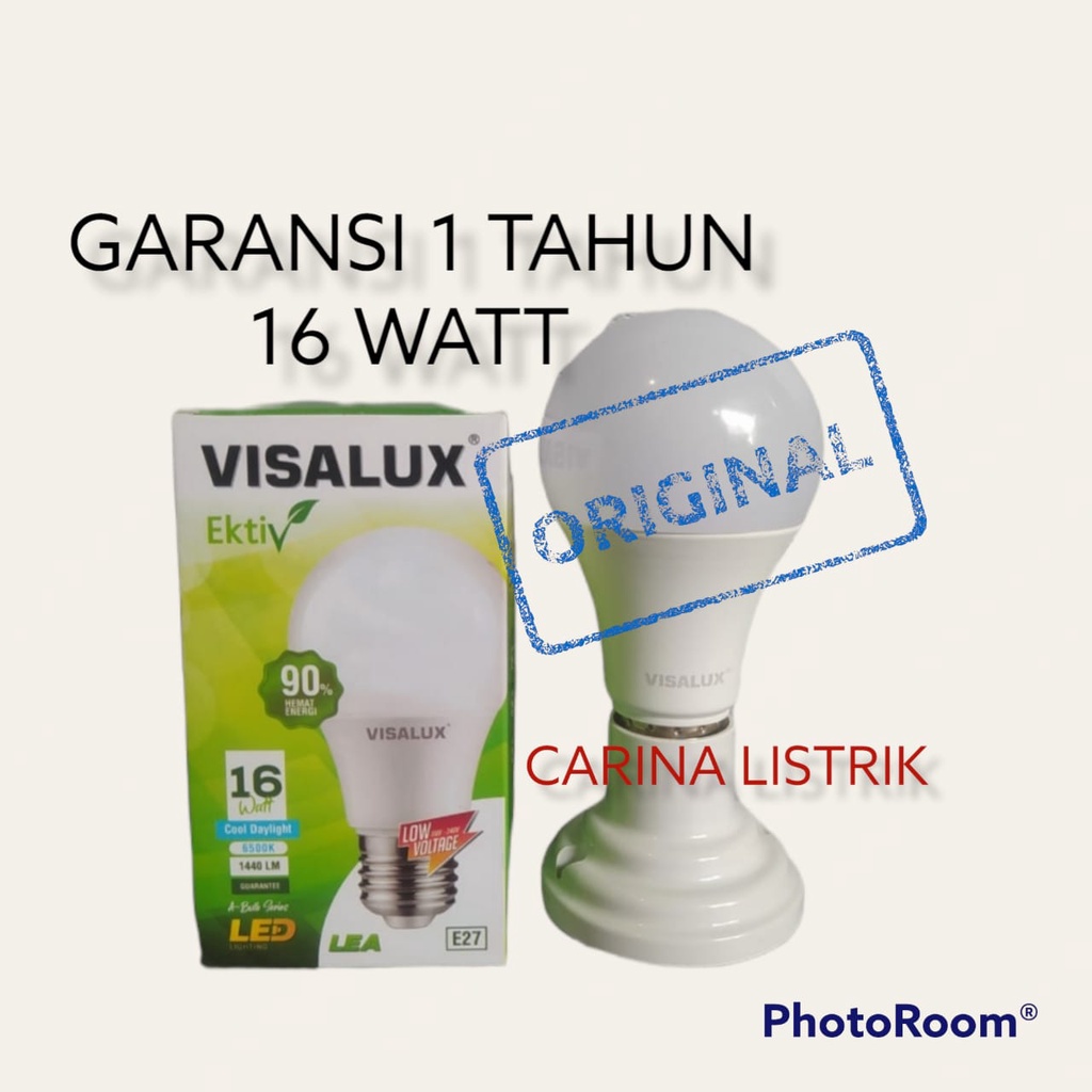 VISALUX EKTIV LAMPU LED BULB 16W GARANSI 1 TAHUN SNI