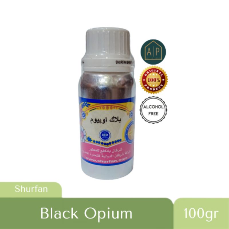 Shurfan Banafa Black Opium 100gr | Parfum arab bibit non alkohol original madinah