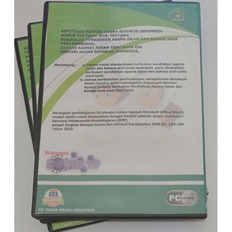 Cd Rpp Fikih Mi Kelas 1 4 Sesuai Kma 183 2019 Rpp 1 Lembar Daring Luring Semester 1 Dan 2 Shopee Indonesia