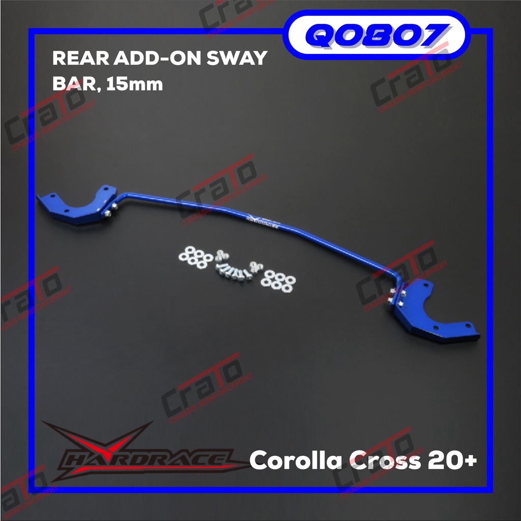 Aksesoris Stabiliser Hardrace - Q0807 - REAR ADD-ON SWAY BAR, 15mm - Corolla Cross 20+