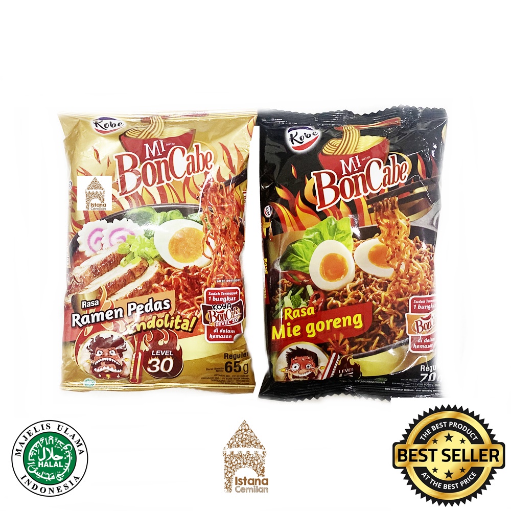 Kobe Mi Boncabe / Bon Cabe Mie Goreng Level 15 / Level 30 Ramen Pedas Endolita