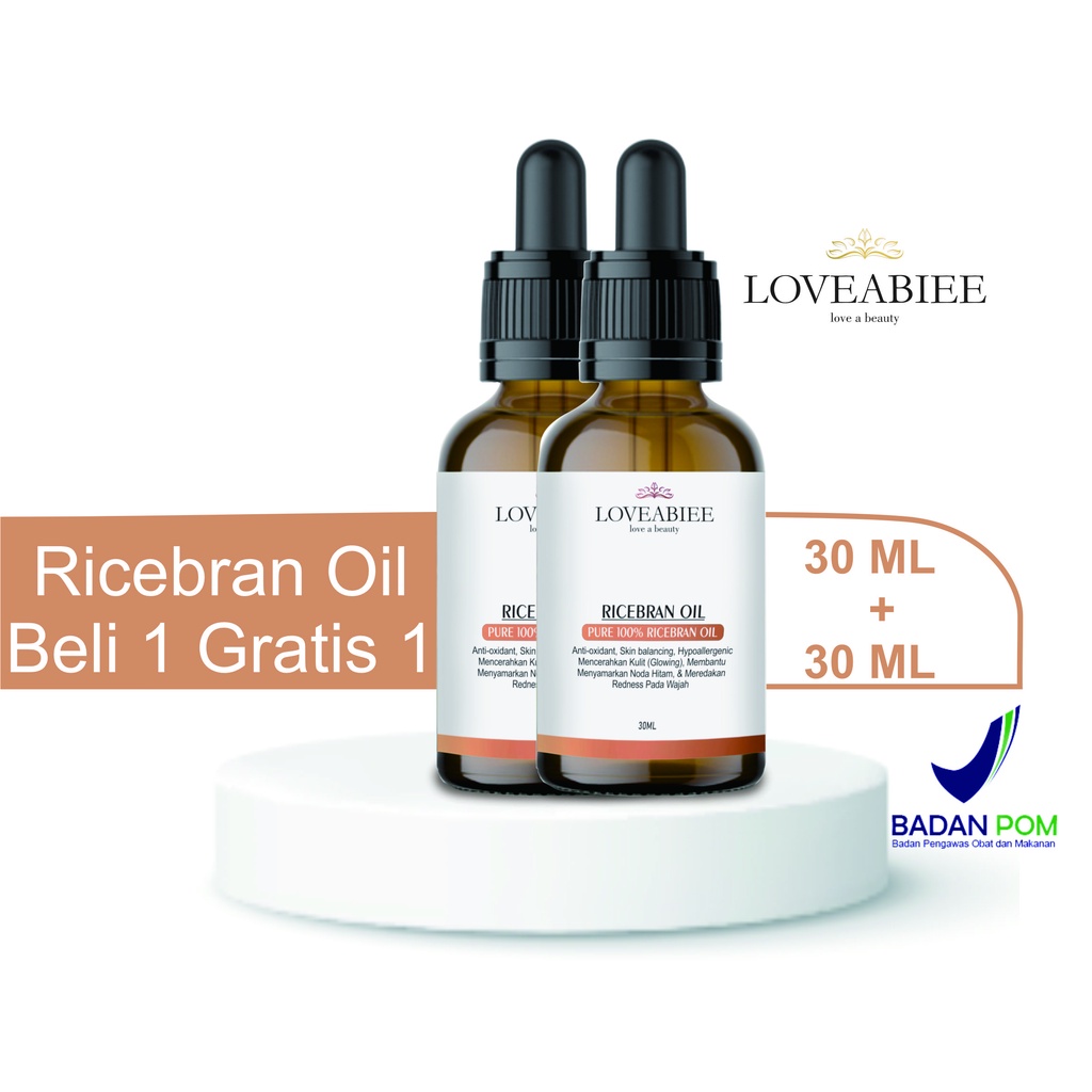 Ricebran oil 30 ML Beli 1 Gratis Ricebran oil 30 ML (Dapat 60ML) Membantu mencerahkan kulit Mengandung Antioksidan untuk mencegah tanda penuaan dini Menghalusan kulit Membantu meratakan warna kulit Merawat kulit berjerawat