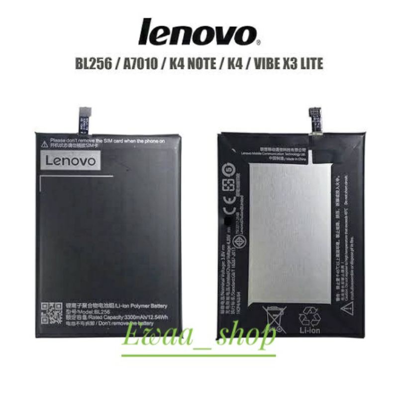 BATTERY BATERAI BATRE LENOVO BL256 K4 NOTE ORIGINAL