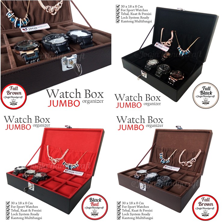 Exclusive Watch Box For 10 Sport Watches / Kotak Tempat Jam Tangan Besar / Box Jam