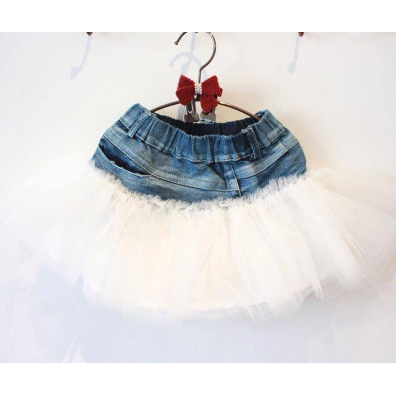 skirt jeans hala / rok jeans anak
