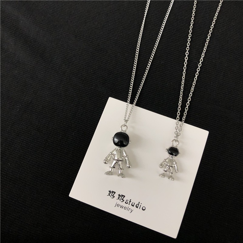 [ACKER] Kalung Liontin Astronot Lucu Pasangan Untuk Wanita/Pria