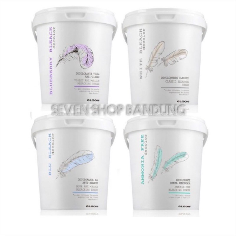 Bleaching rambut Pot low amoniak Elgon Italy 500 gram